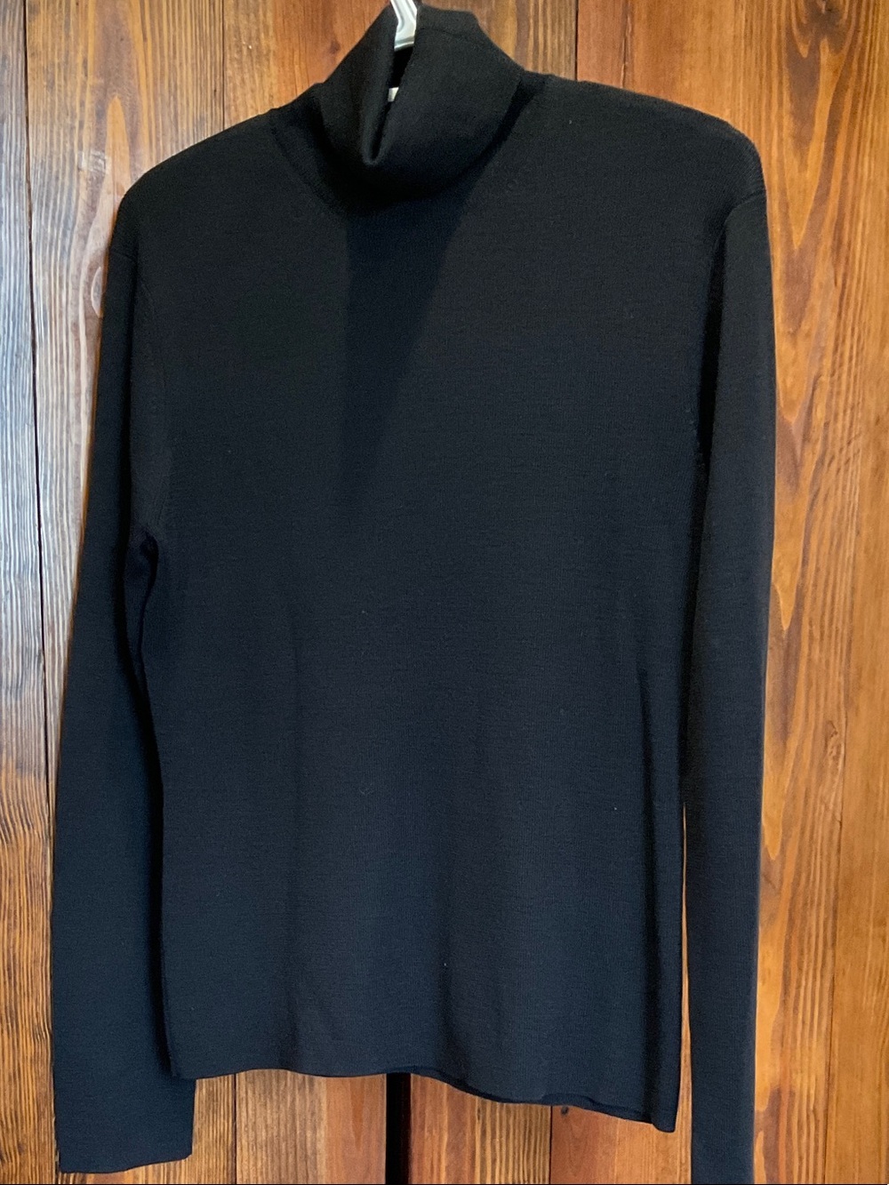 Brooks Brothers Black 100% Merino Wool Turtleneck Sweater - Size M